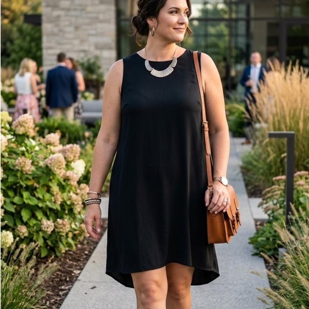 NORDSTROM RACK  Black High Low Dress